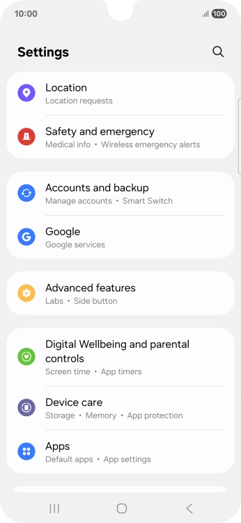 Press Google.