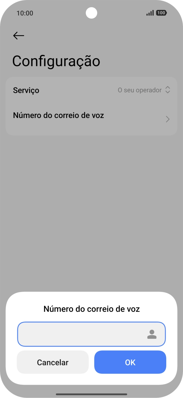 Introduza 123 e prima OK.