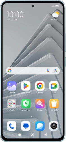 Imagen 1: Vista frontal del Xiaomi Redmi Note 14 5G - LightSkyBlue
