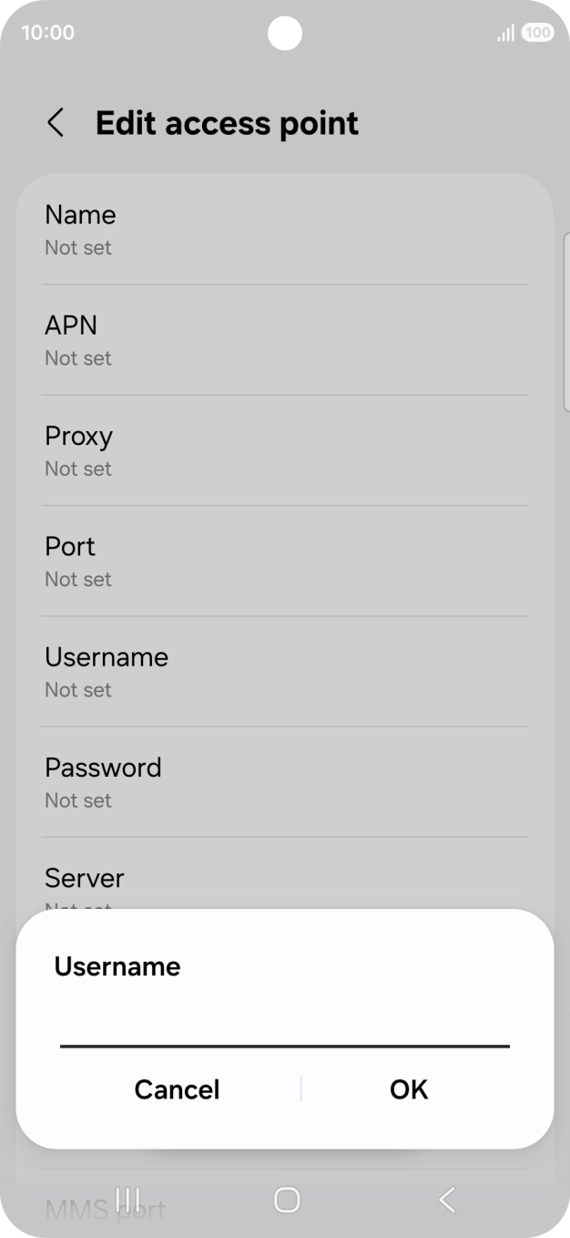 Key in o2 and press OK.