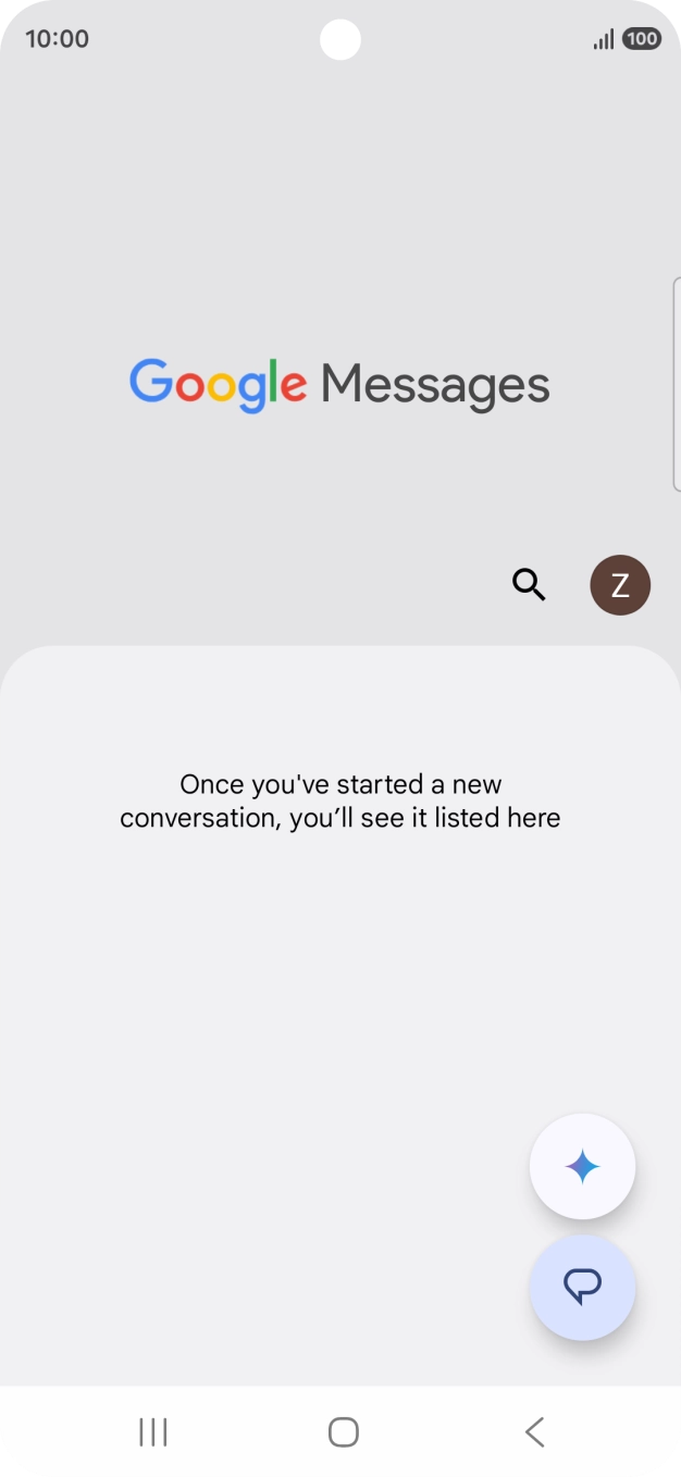 Press the profile icon.