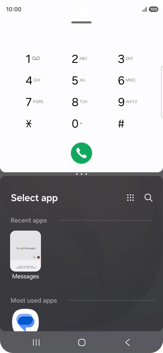 Press the second application. Press the second application.