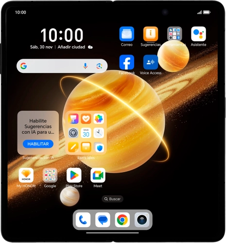 Imagen 1: Vista frontal del HONOR Magic V3 - Black