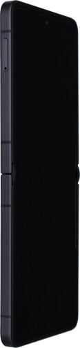 Imagen 3: Vista del lateral izquierdo del Samsung Galaxy Z Flip7 - DarkGray
