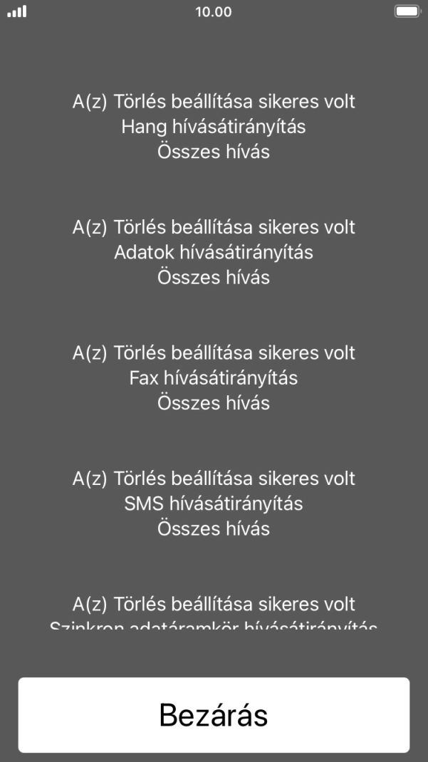 Válaszd a Bezárás lehetőséget.