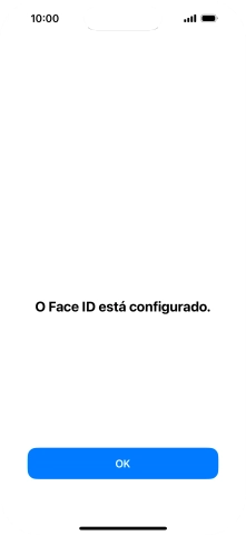 Prima OK. Se ainda não tiver escolhido um código de bloqueio do telefone, introduza um código à escolha duas vezes de seguida.