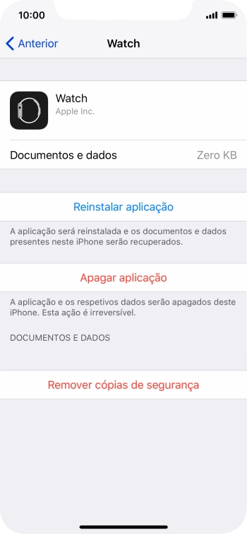 Para voltar ao ecrã inicial, deslize o dedo de baixo para cima a partir da base do ecrã.