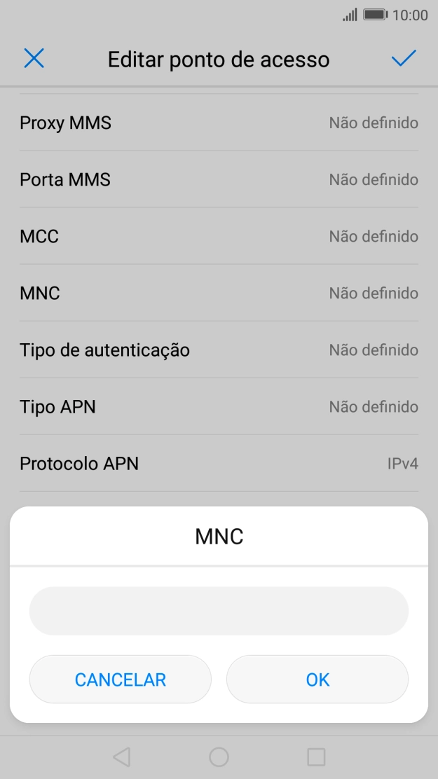 Introduza 01 e prima OK.