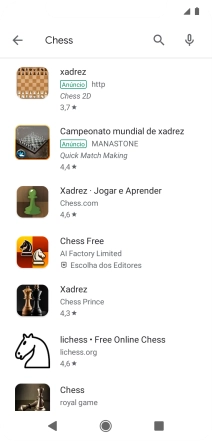Prima a app pretendida.