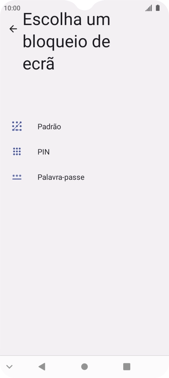 Prima o código de bloqueio do telefone pretendido e siga as indicações no ecrã para estabelecer um código de bloqueio adicional.