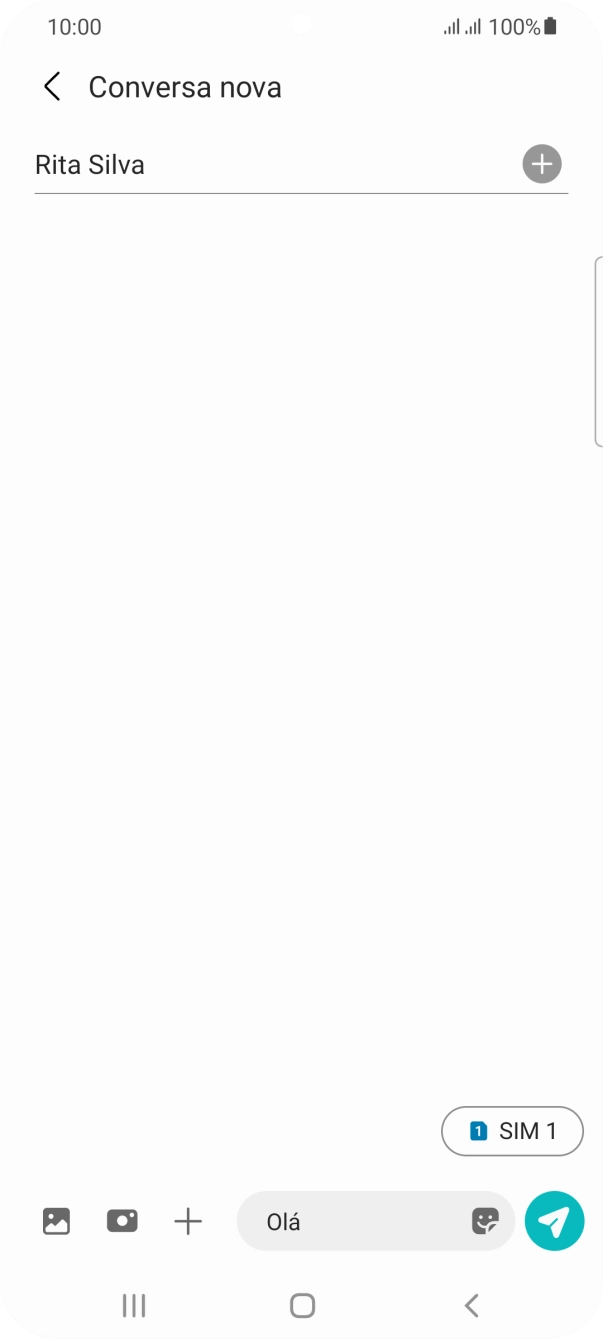 Prima o ícone de imagens.