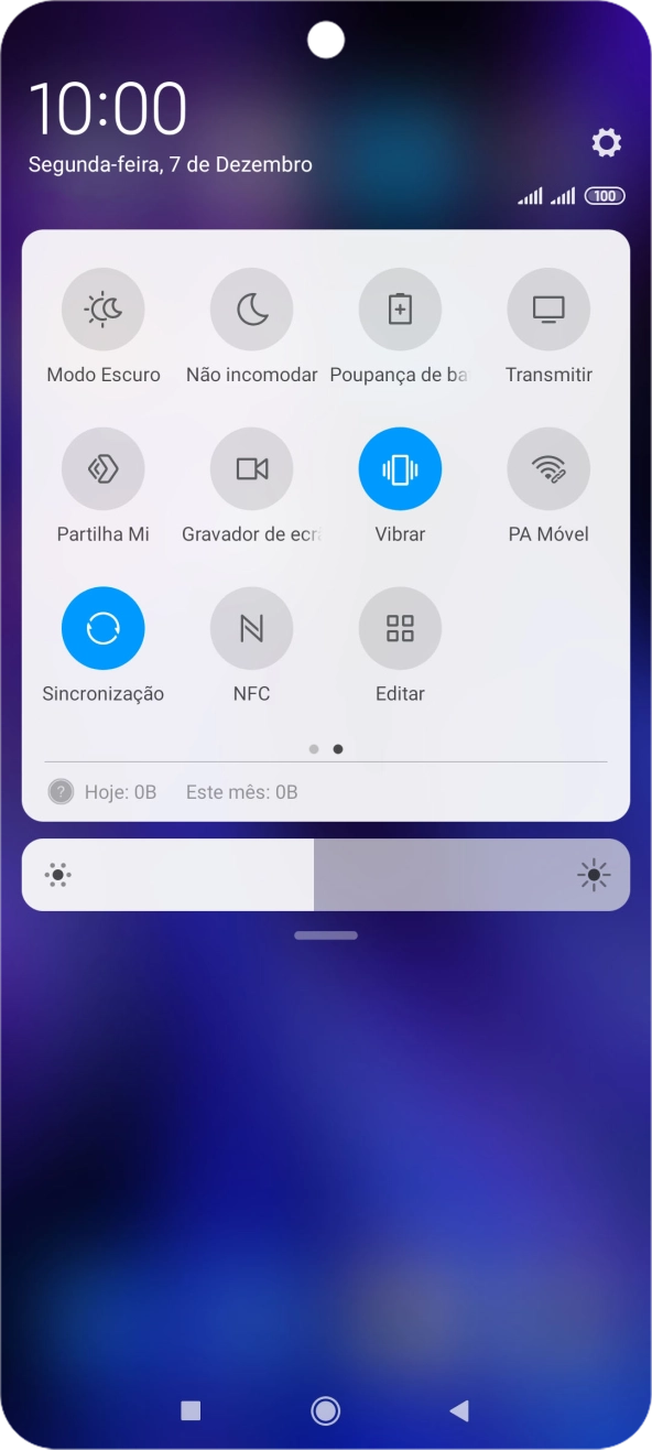 Prima Poupança de bateria para ativar a função.