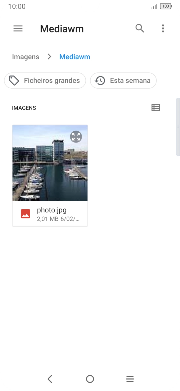 Prima a imagem pretendida.