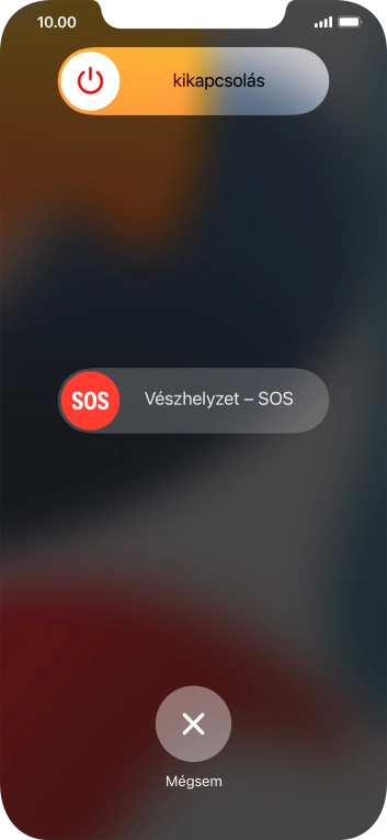 Kattints a kikapcsolás ikonra, és húzd az ikont jobbra.
