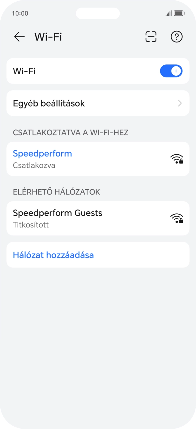 Húzd az ujjad felfelé a kijelző aljáról, hogy visszatérj a kezdőképernyőhöz.