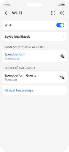Húzd az ujjad felfelé a kijelző aljáról, hogy visszatérj a kezdőképernyőhöz.
