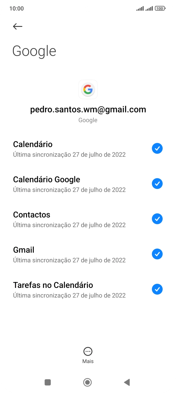 Prima a tecla de início para terminar e voltar ao ecrã inicial.