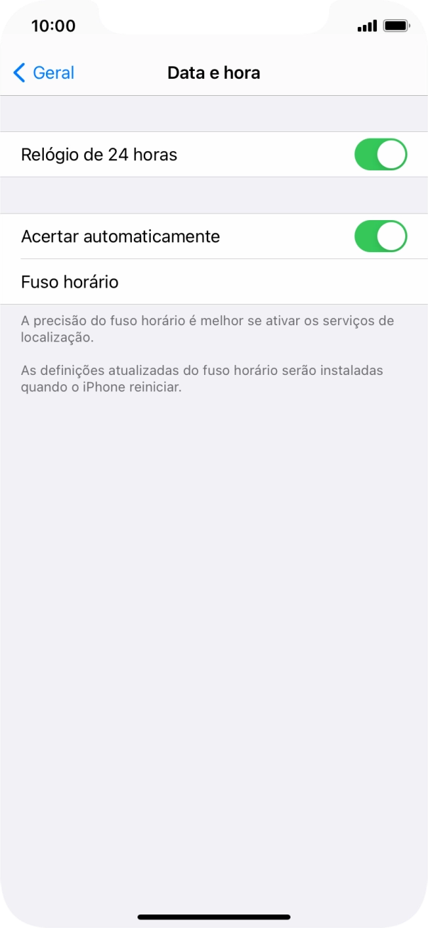 Para voltar ao ecrã inicial, deslize o dedo de baixo para cima a partir da base do ecrã.