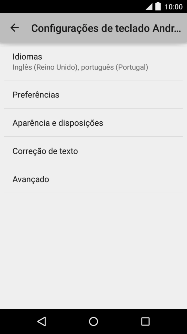 Prima Correção de texto.