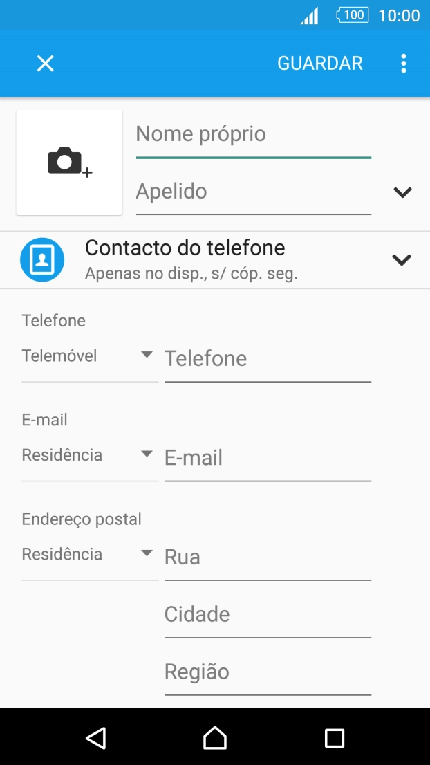 Prima o ícone de imagem.