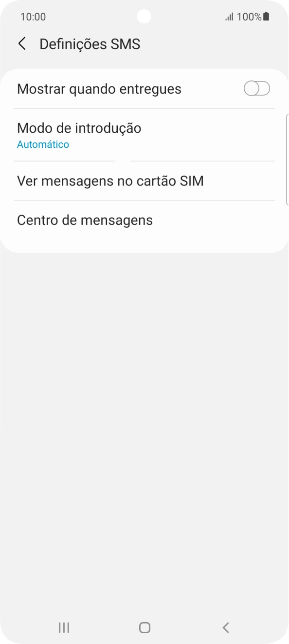 Prima Centro de mensagens.