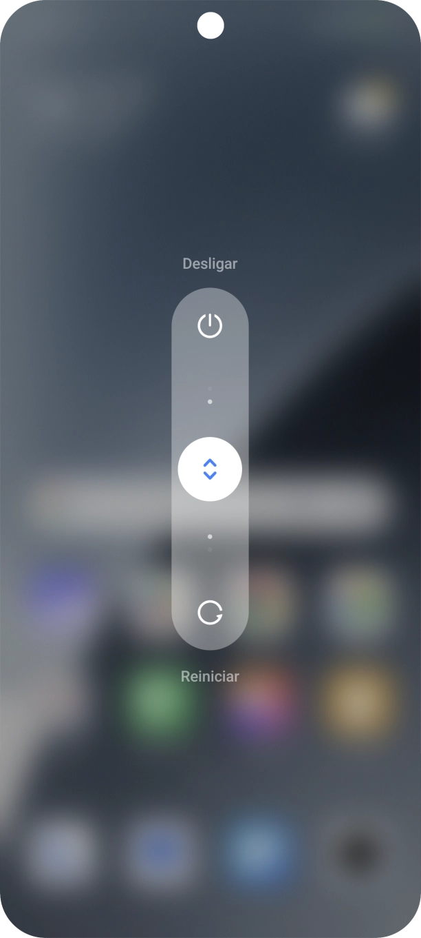 Prima o círculo e arraste-o para cima.