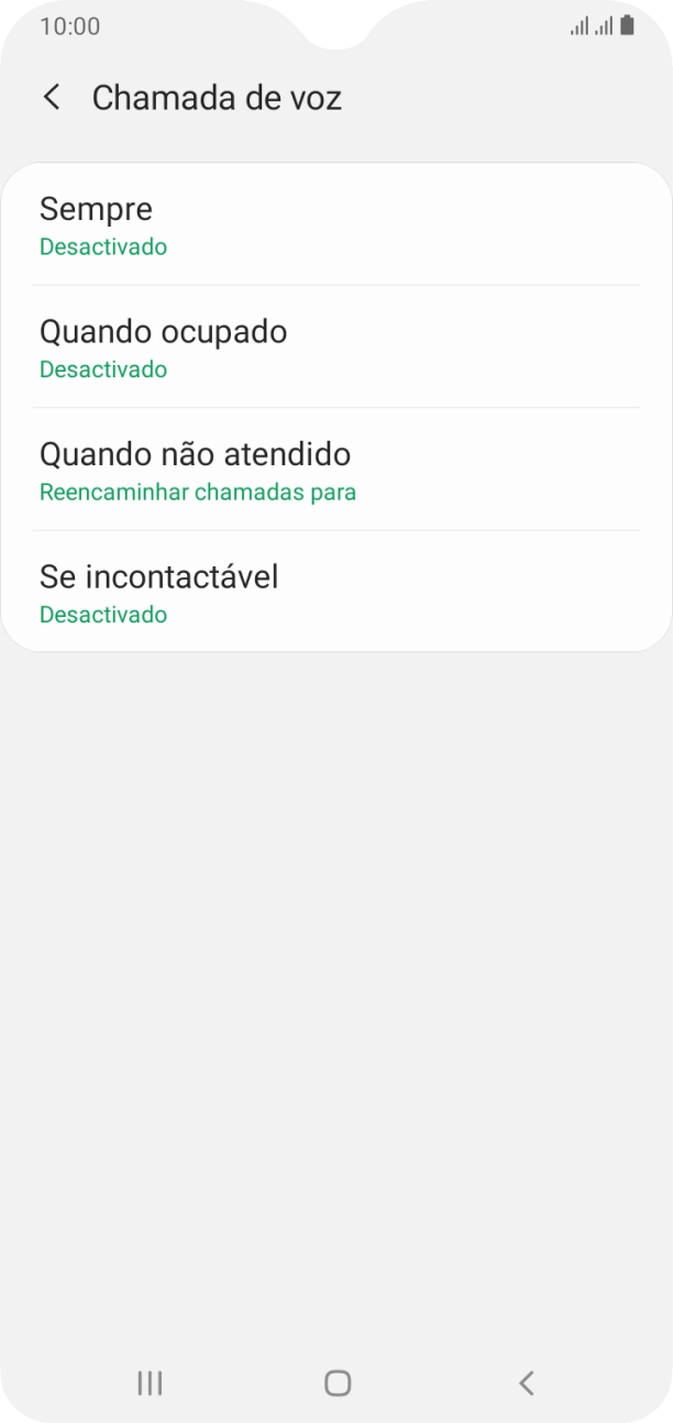 Prima a tecla de início para terminar e voltar ao ecrã inicial.