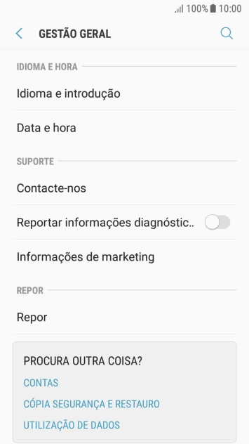 Prima Data e hora.