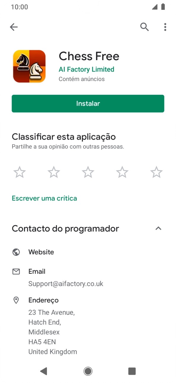 Prima a tecla de início para terminar e voltar ao ecrã inicial.