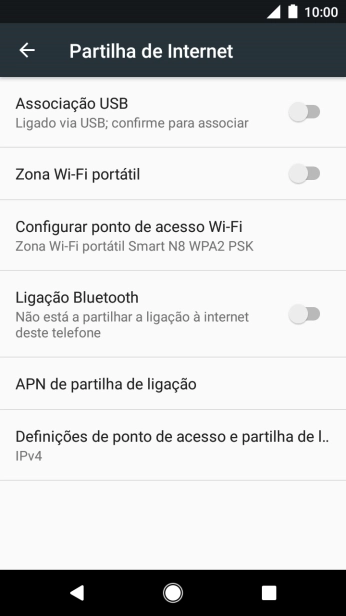 Prima Configurar ponto de acesso Wi-Fi.