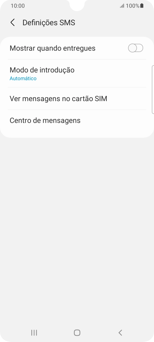 Prima Centro de mensagens.