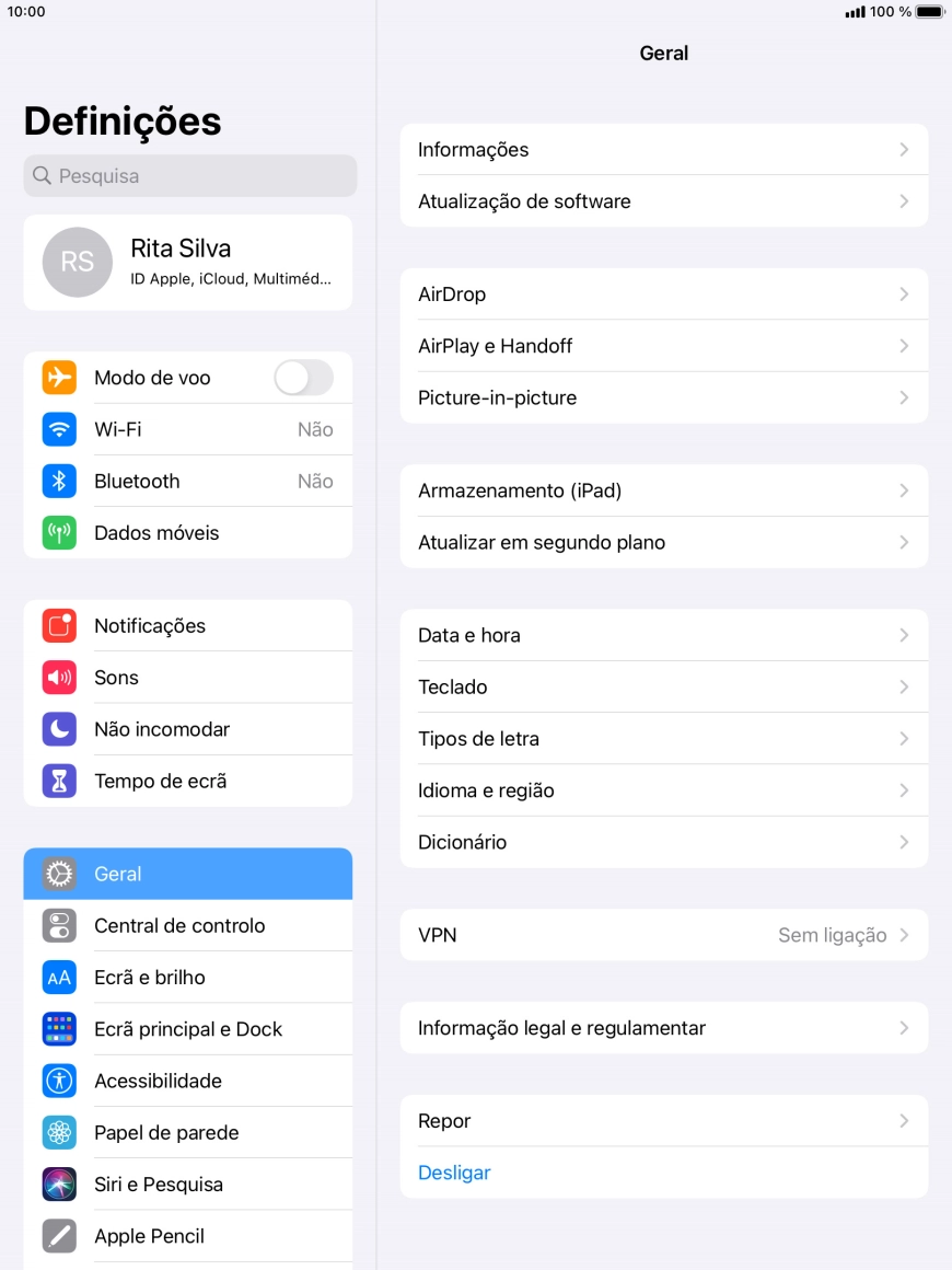 Prima Armazenamento (iPad).