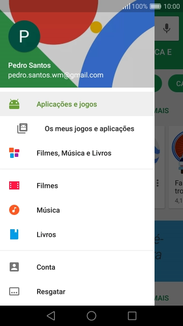 Prima Os meus jogos e aplicações.
