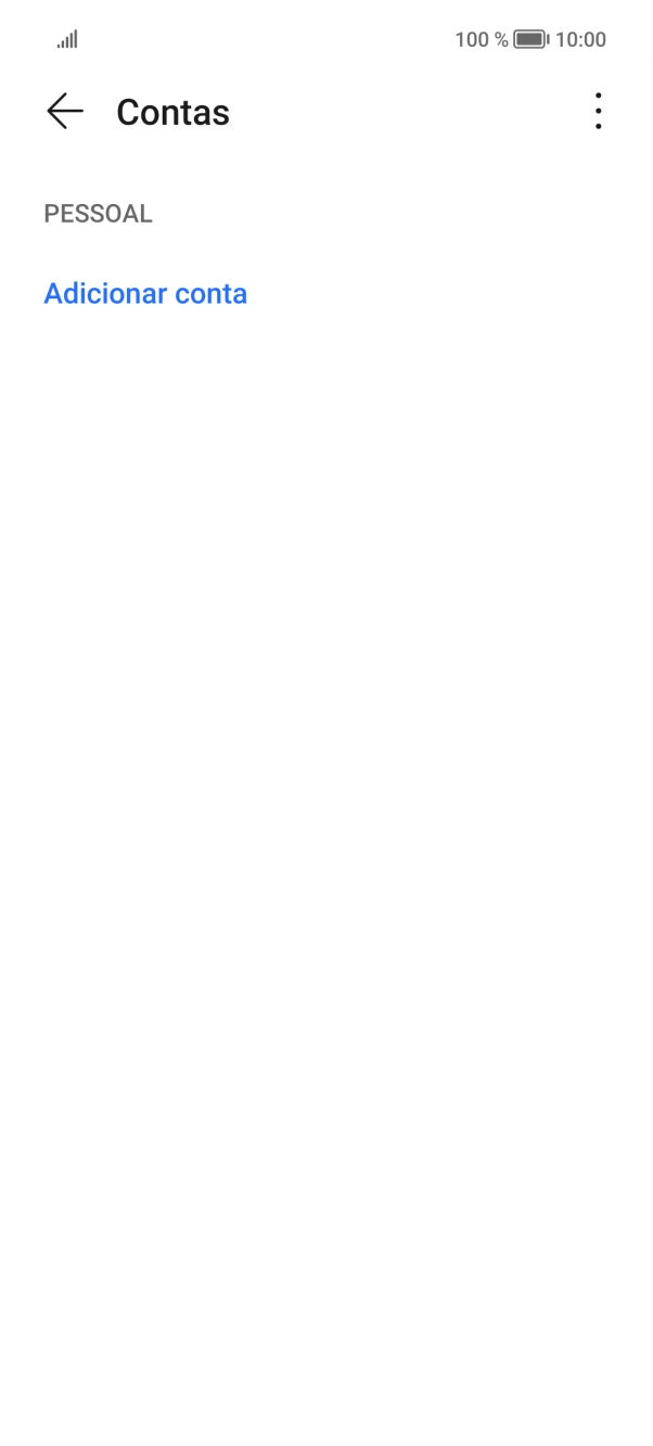 Prima Adicionar conta.