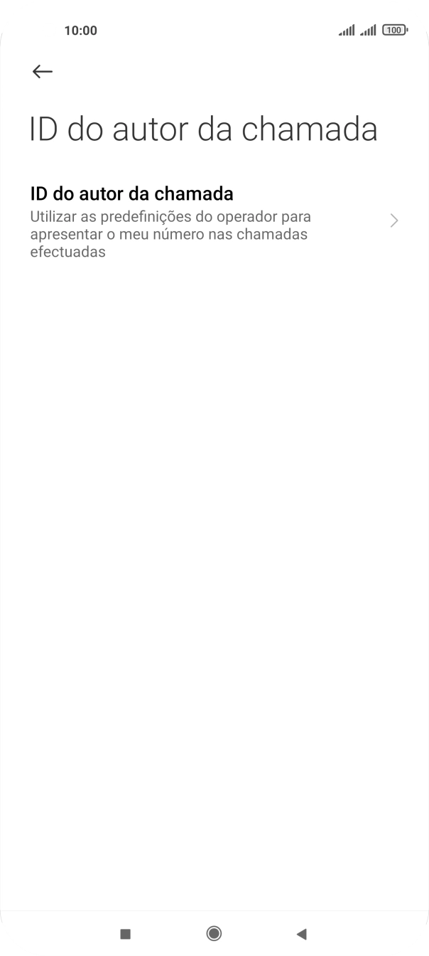 Prima ID do autor da chamada.