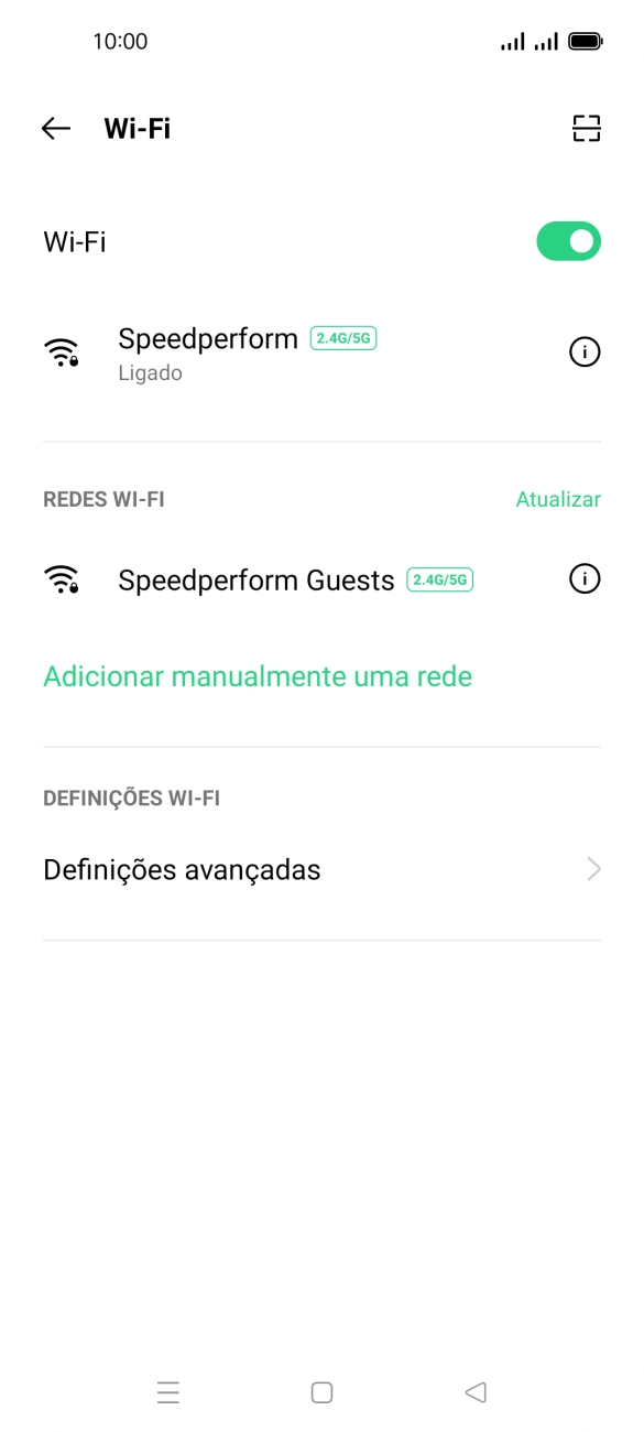 Prima a tecla de início para terminar e voltar ao ecrã inicial.