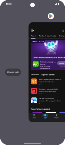 Prima Limpar tudo.