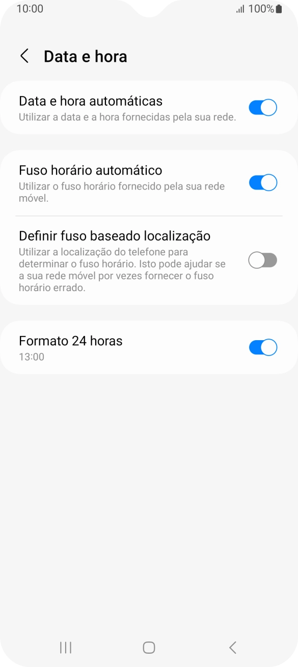 Prima a tecla de início para terminar e voltar ao ecrã inicial.
