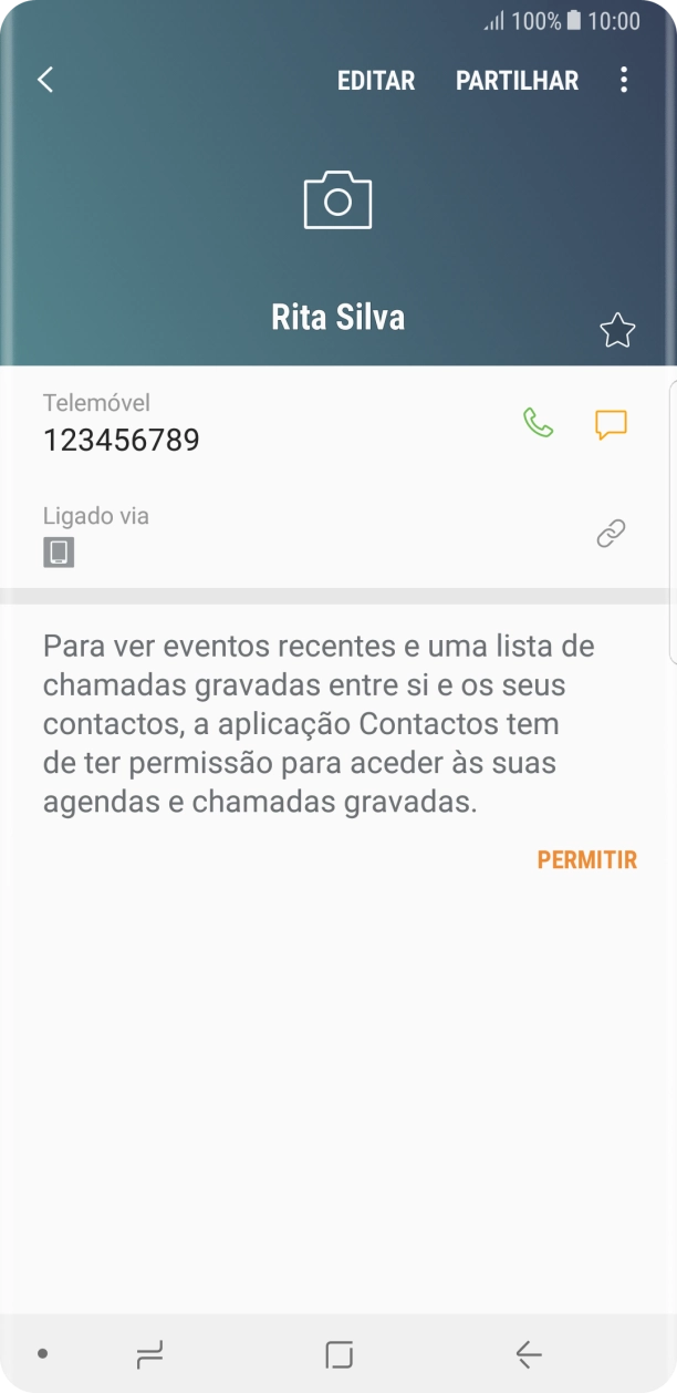 Prima a tecla de início para terminar e voltar ao ecrã inicial.