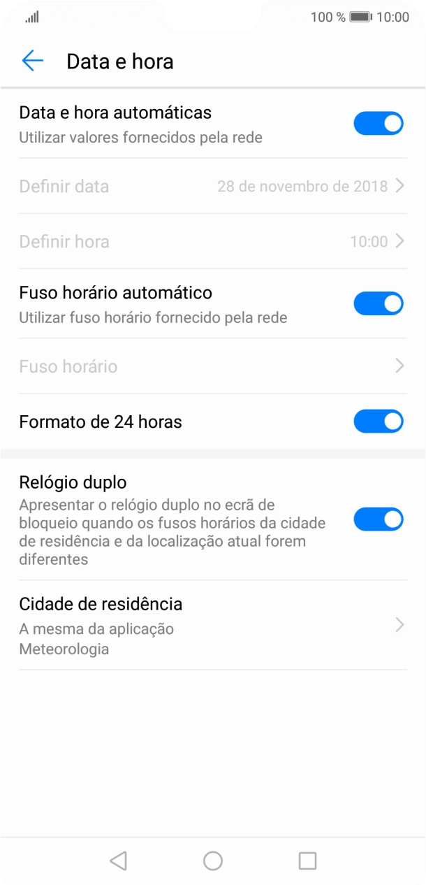 Prima a tecla de início para terminar e voltar ao ecrã inicial.