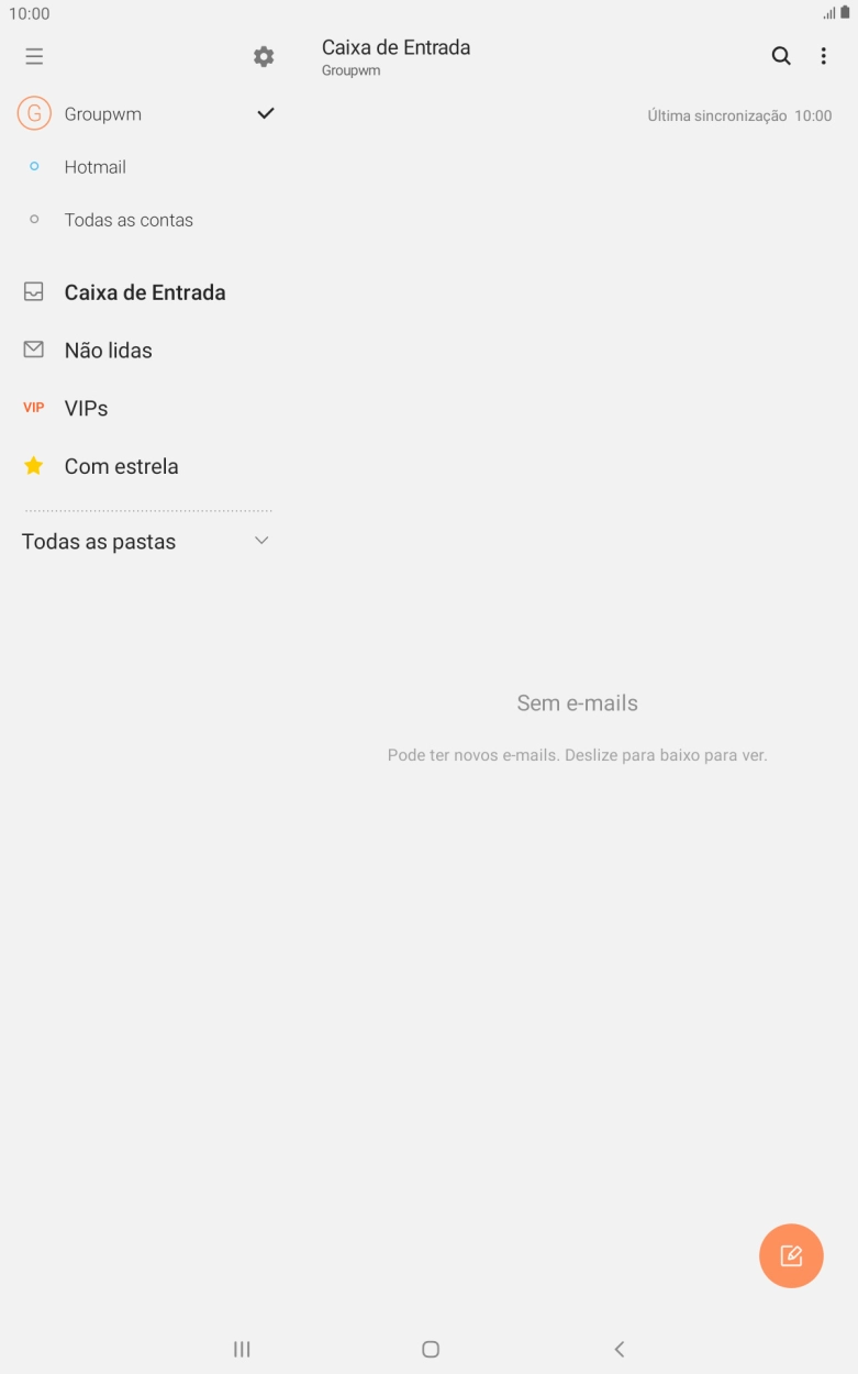 Prima o ícone de definições.
