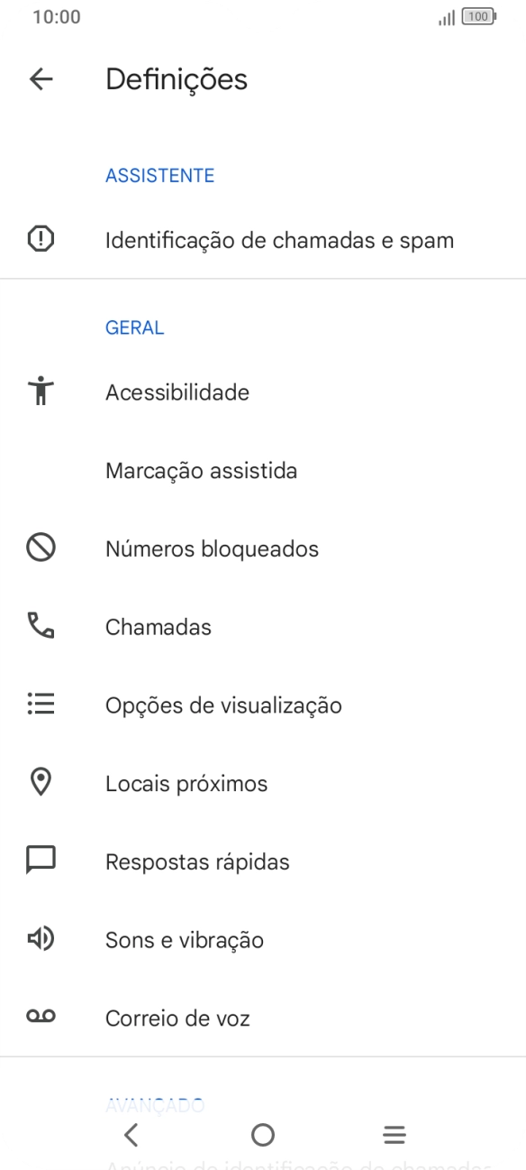Prima Correio de voz.
