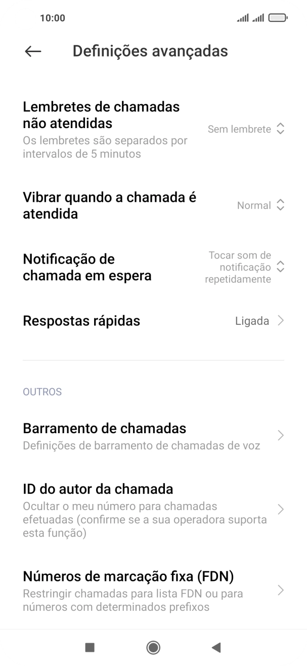 Prima ID do autor da chamada.