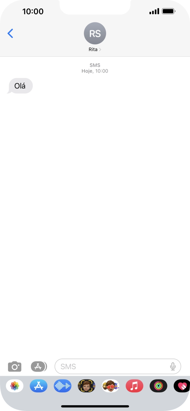 Para voltar ao ecrã inicial, deslize o dedo de baixo para cima a partir da base do ecrã.