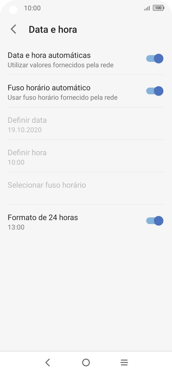 Prima a tecla de início para terminar e voltar ao ecrã inicial.
