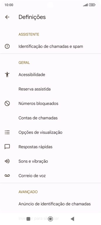 Prima Contas de chamadas.