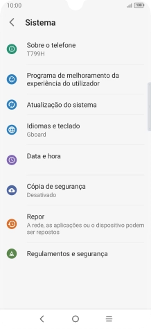 Prima Data e hora.