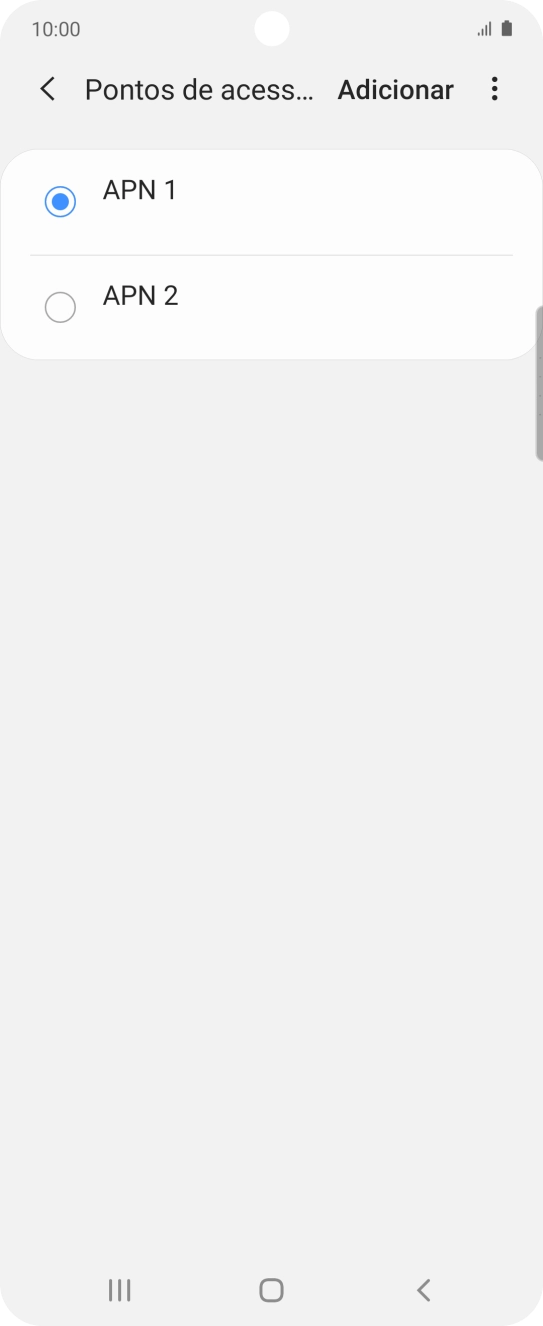 Prima o campo junto à ligação de dados para a ativar.