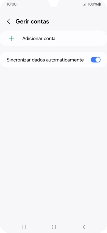 Prima Adicionar conta.