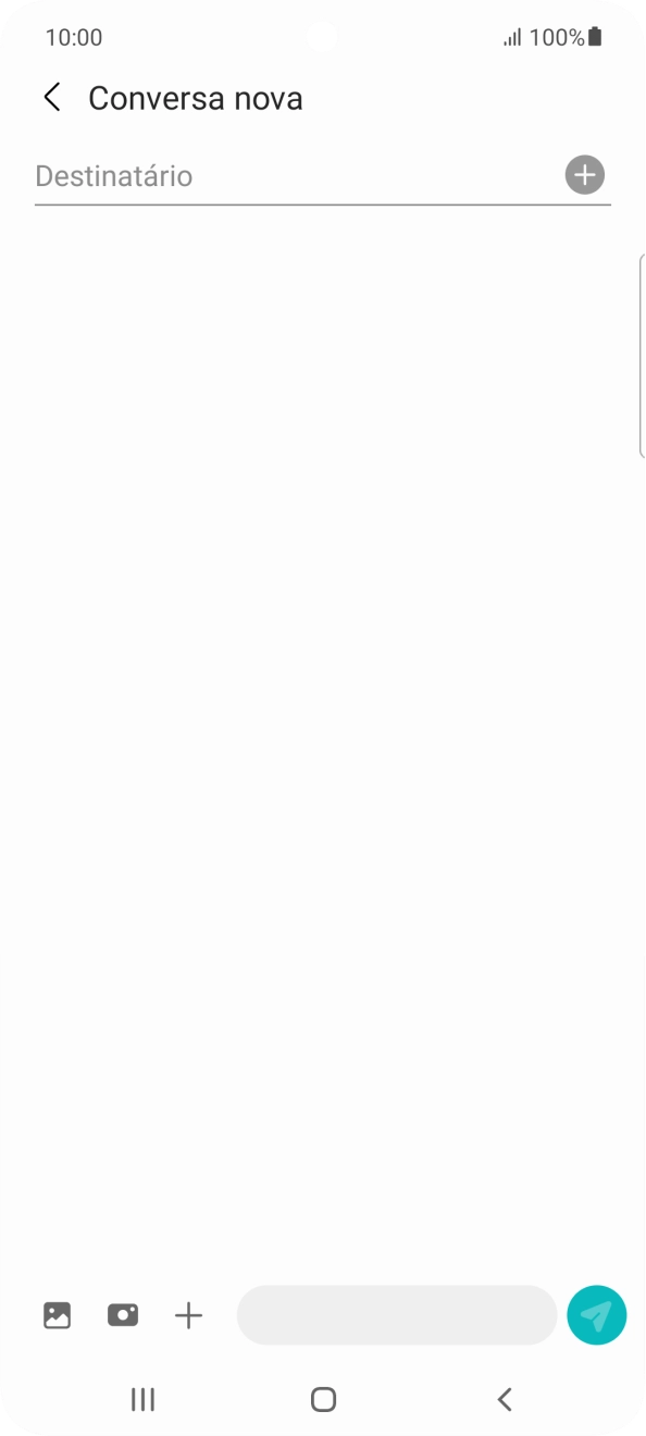 Prima a caixa de pesquisa e introduza as primeiras letras do nome do destinatário.